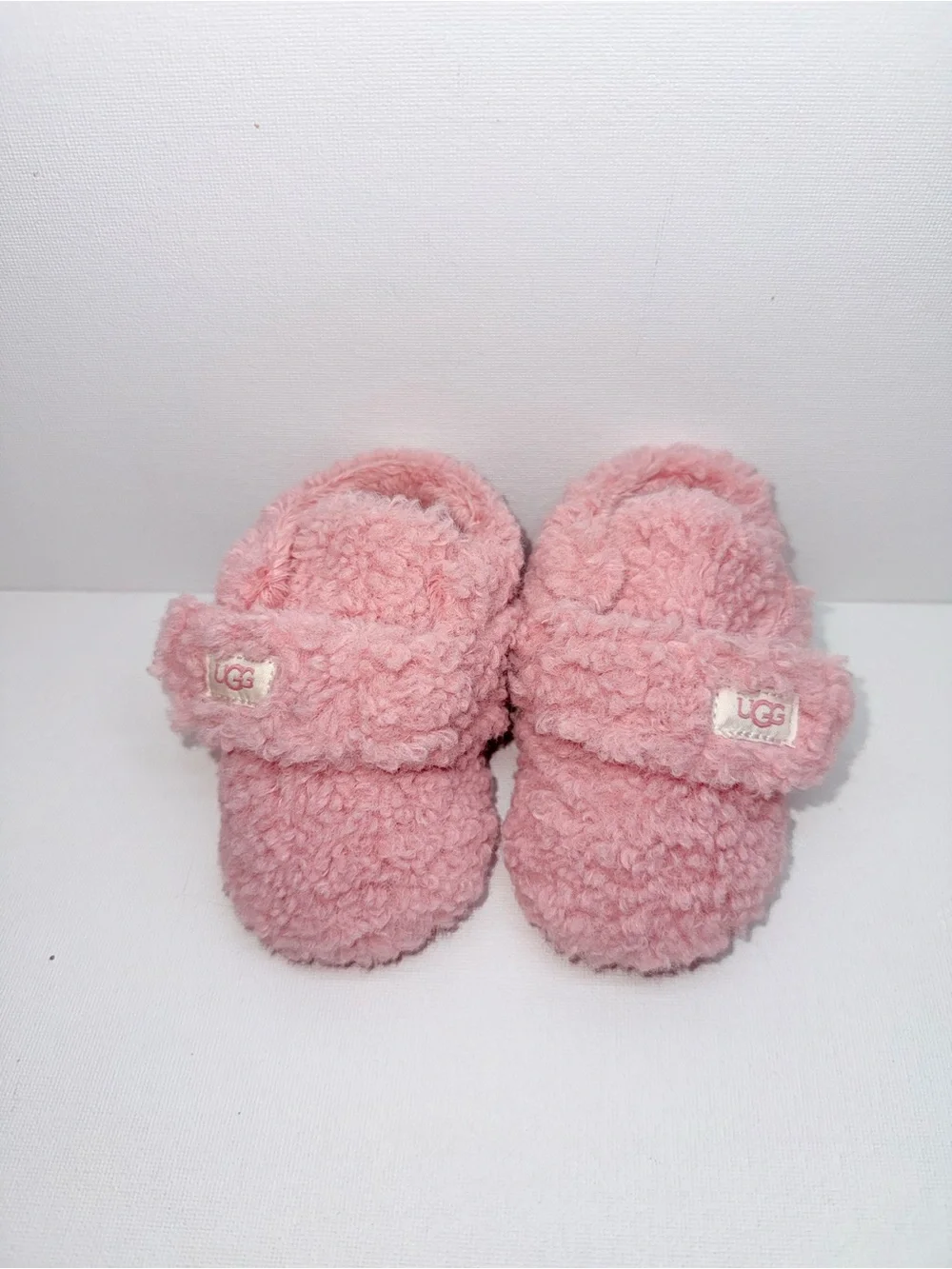 UGG Kids Pink Fuzzy Slippers - Cozy Shearling Slides